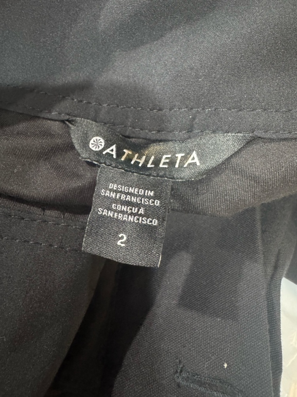 NWOT Athleta Skyline High Rise Barrel leg Pant | Black - Picture 12 of 12